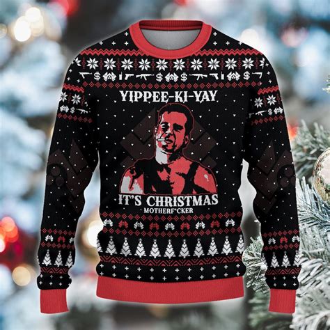 Yippee Ki Yay It's Christmas Ugly Sweater, Nakatomi Christmas Party ...