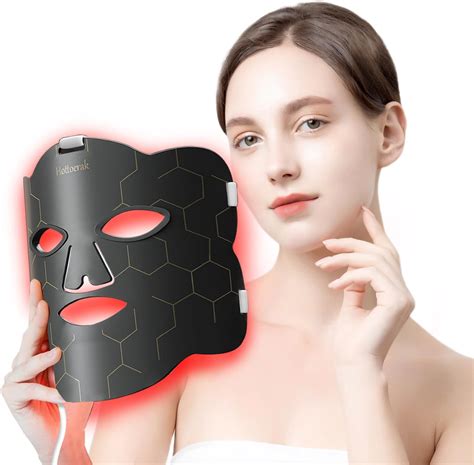 Amazon.com : Red Light Therapy for Face,7 Colors Red Light Therapy Mask,Wireless Near-infrared ...