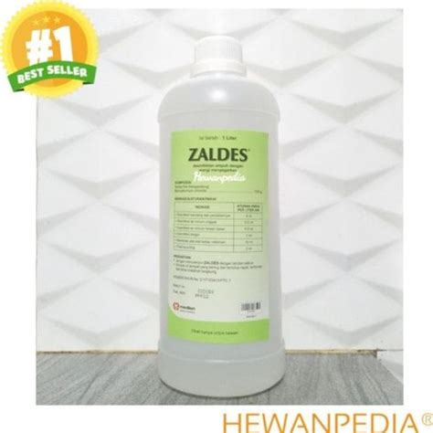 Jual ZALDES 1 Liter L - Desinfektan Virus Bakteri Wangi Bekerja Cepat ...
