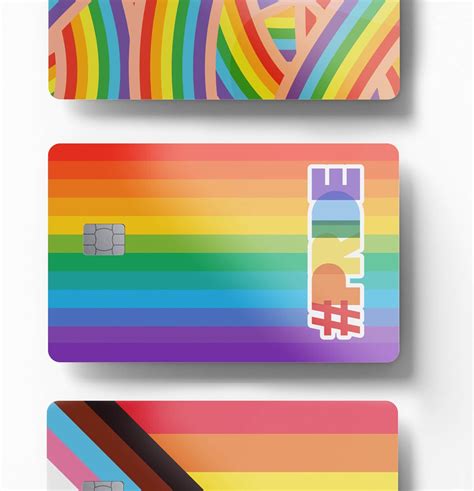 Amazon.com: Stickers4 3 x Pride Original Design Credit Card Sticker to ...