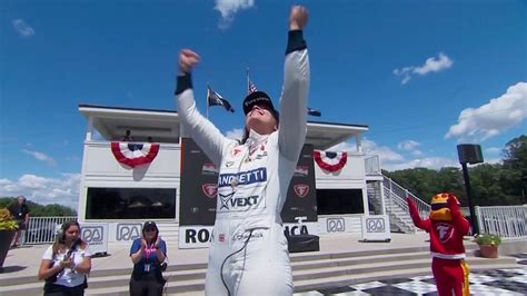 Jamie Chadwick makes history at Indy NXT as first female winner on road ...