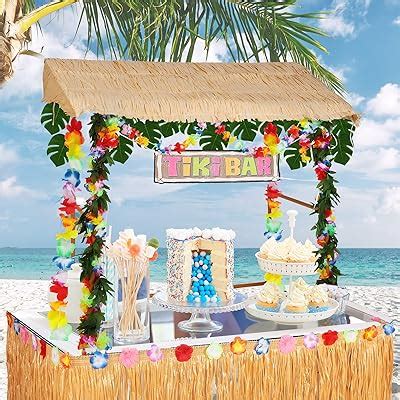Jutom 45 Pcs Tiki Hut Set - Hawaiian Tiki Bar with Grass India | Ubuy