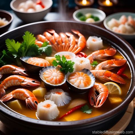 Delicious Seafood Hot Pot | Stable Diffusion Online