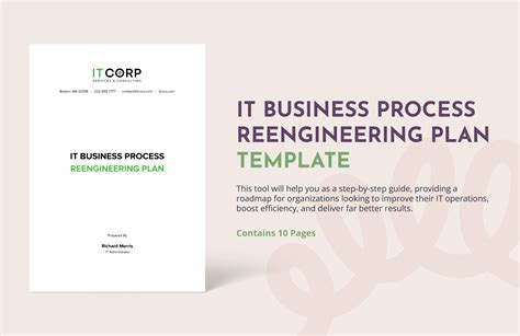 IT Business Process Reengineering Plan Template in Word, PDF, Google ...