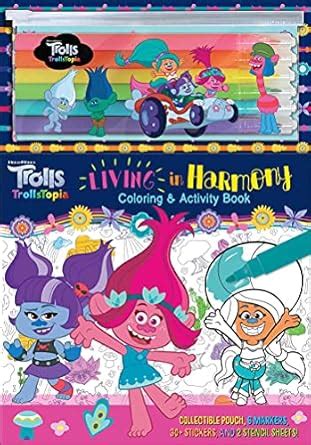 Dreamworks Trolls: TrollsTopia: Living in Harmony Coloring & Activity ...