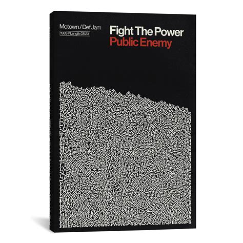 Fight The Power // Public Enemy // Lyrics Print (8"W x 12"H x 0.75"D ...