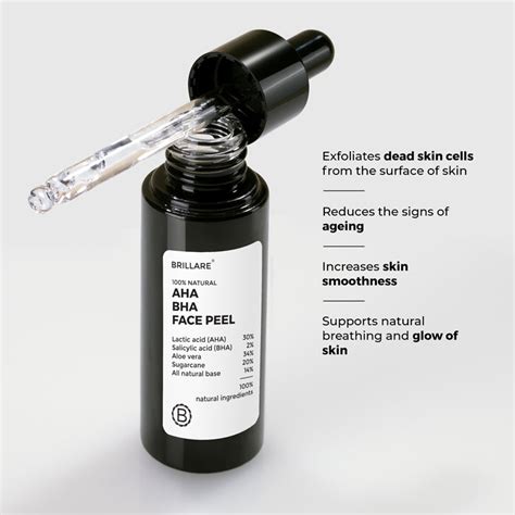Brillare AHA 30% + BHA 2% Peeling Solution | Exfoliates Skin | Reduce ...