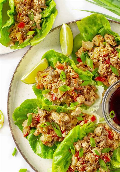 Chicken Lettuce Wraps (20 Minutes!) - Wholesome Yum