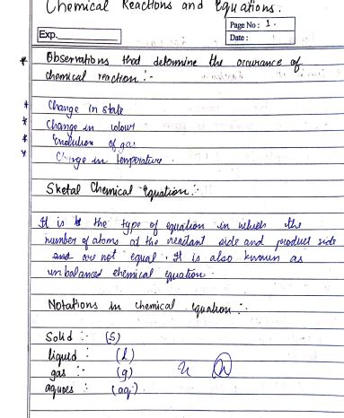 Image result for Class 10 Science Handwritten Notes