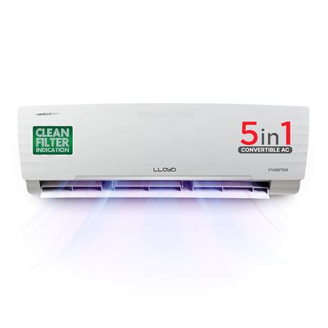 Lloyd 1.5 Ton 3 Star Inverter Split AC (5 in 1 Convertible, Copper ...
