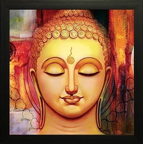 Home Attire HAP-1119 Lord Buddha Paintings, Set of 2 (12x14 inch ...