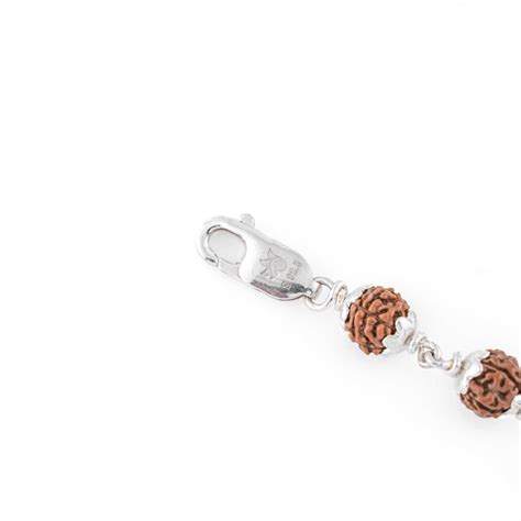 Rudraksha Silver Trinetra Mahakaal Bracelet – Prinjal Jewels