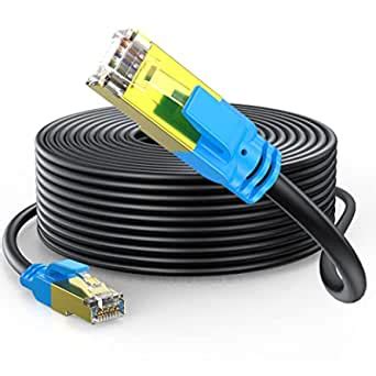 Eswmc Cat 6 Outdoor Ethernet Cable 100 FT, Heavy Duty High Speed ...