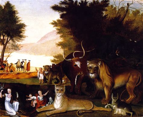 Peaceable Kingdom Painting | Edward Hicks Oil Paintings