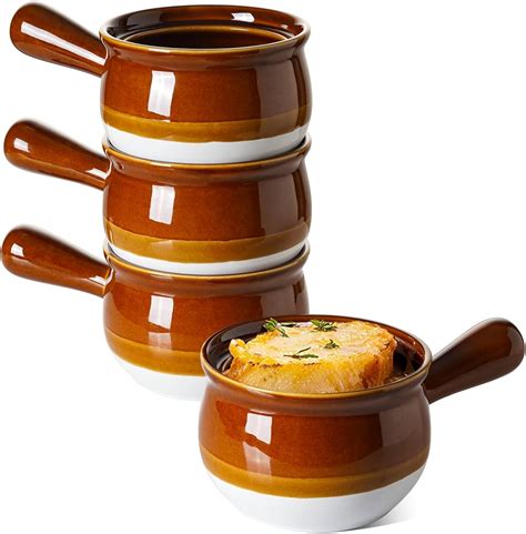 Amazon.com | LE TAUCI French Onion Soup Bowls, 22 Ounces Ceramic Soup ...