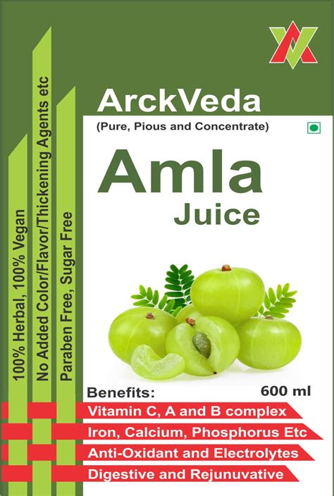 Buy ARCKVEDA PURE AMLA JUICE RICH IN VITAMIN C B COMPLEX AND DIGESTIVE ...