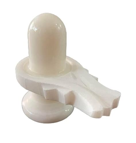 Buy A&S Ventures 5.5 Inch White Marble Shivling | Shiva Lingam Shivling ...