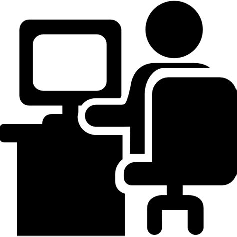 Person On Computer Icon 的图像结果