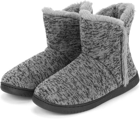 Mens Slippers Bootie Slippers Men Slipper Ankle Boots with Rubber Sole ...