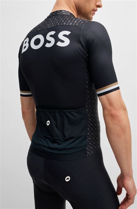 BOSS - BOSS x ASSOS training jersey with breathable quick-dry front - Black