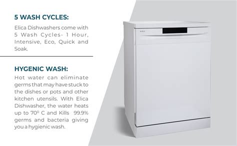 Elica 12 Place Settings Dishwasher with Soft Touch Key Control (FREE ...