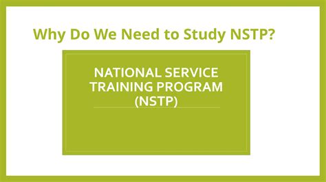 Image result for National Service Training Program 2