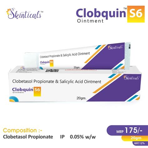 Clobetasol Propionate I.P. 0.05% w/w + Salicyclic Acid I.P. 6% w/w ...