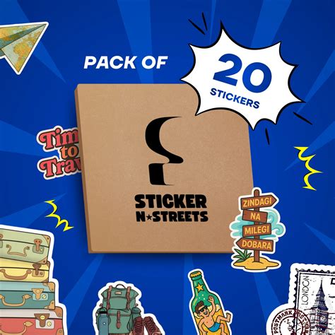 TRAVEL STICKERS PACK OF 20 – StickerNStreets