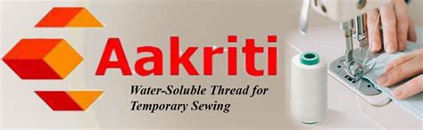 Aakriti Water-Soluble Thread for Temporary Sewing Stitches Dissolves ...