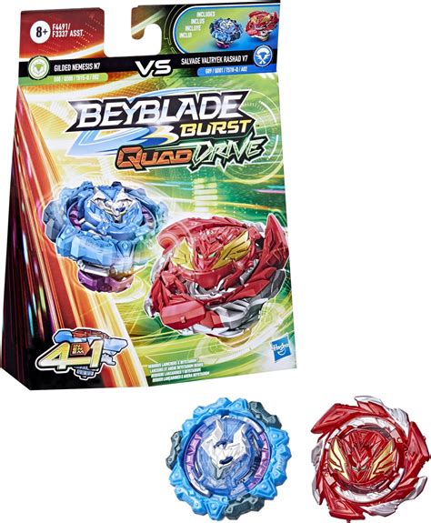 2 toupies Beyblade Burst Quad Drive - Decay Perseus P7 VS Destruction ...