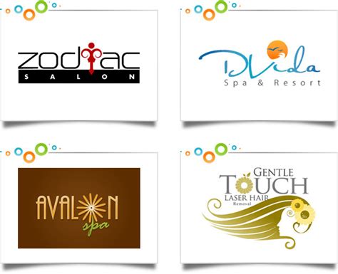 Salon & Day Spa Logo Design Portfolio | Custom Logo Designs