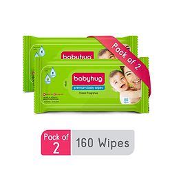 Babyhug Premium 98% Water Baby Wet Wipes with Moisturising Aloe Vera ...