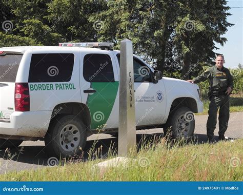 U.S. Border Patrol Officer and His Vehicle Editorial Photo - Image of ...
