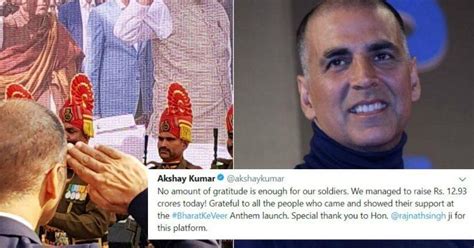 Akshay Kumar's Impromptu Appeal Raised Rs 12.93 Crore For Bharat Ke ...