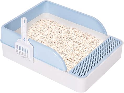 Tebinzi Cat Box | Open Top Cats Box with Shield - Prevents Urine and Leakage, Assembly, Easy to ...