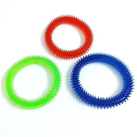 Buy PSK PET MART Dog Rubber Dental Chew Spike Ring Toy | Interactive ...