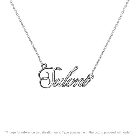 Sterling Silver Personalized Name Necklace | Personalized Necklace ...