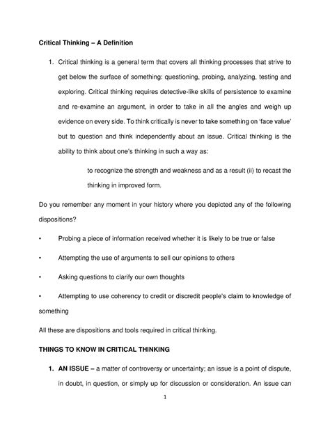 Image result for Critical thinking Definition