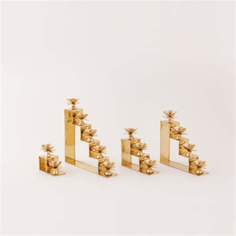 Shop Premium Brass Diyas Stand Online in India - Indecrafts