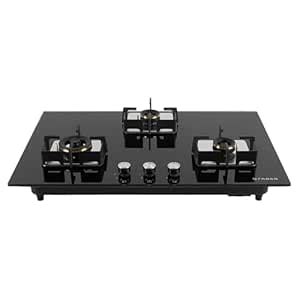 Faber 3 Burner HCT 78 cm Hob| Brass Burners| Bakelite Knobs| Cast Iron ...