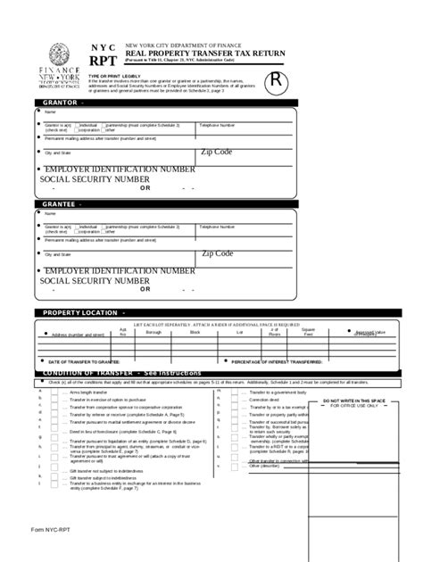 property transfer tax return Doc Template | pdfFiller