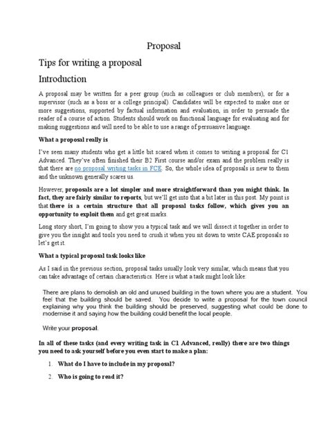 Image result for Proposal Writing Example