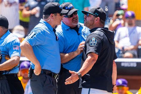 Coastal Carolina Coach’s Ejection From College World Series Finals ...