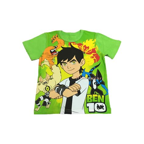 Benten Cartoon Ben-Ten Character Ben10 T-shirt For Boy Printed Cotton ...