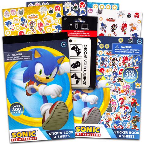 Sonic The Hedgehog Sticker Pack Ultimate Set 600 Sonic The Hedgehog ...