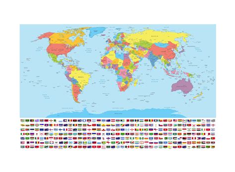 Buy Of The World Detailed Large For Home or Office A1 Size Online at ...