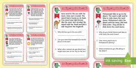 Year 1 Reading Comprehension Task Cards (teacher made)
