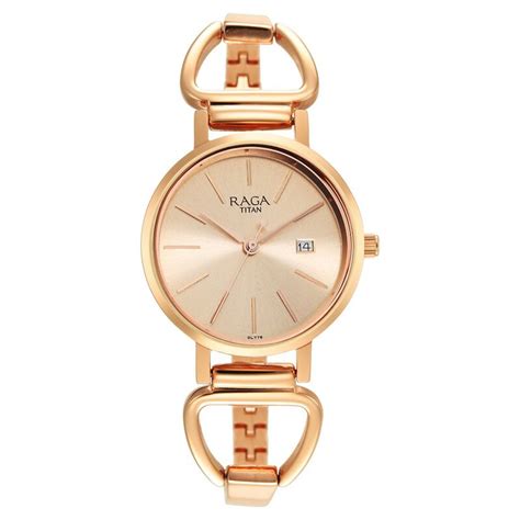 Buy Online Titan Rose Gold Dial Quartz Analog with Date Watch for Women ...