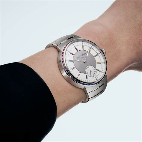 Tambour, Automatic, 40mm, Platinum, sapphires and rubies - All Watches ...
