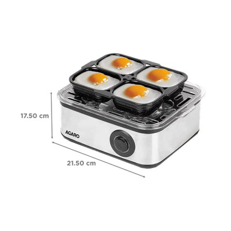Buy AGARO Grand 8 Egg Electric Egg Boiler & Poacher with Auto Shut Off ...